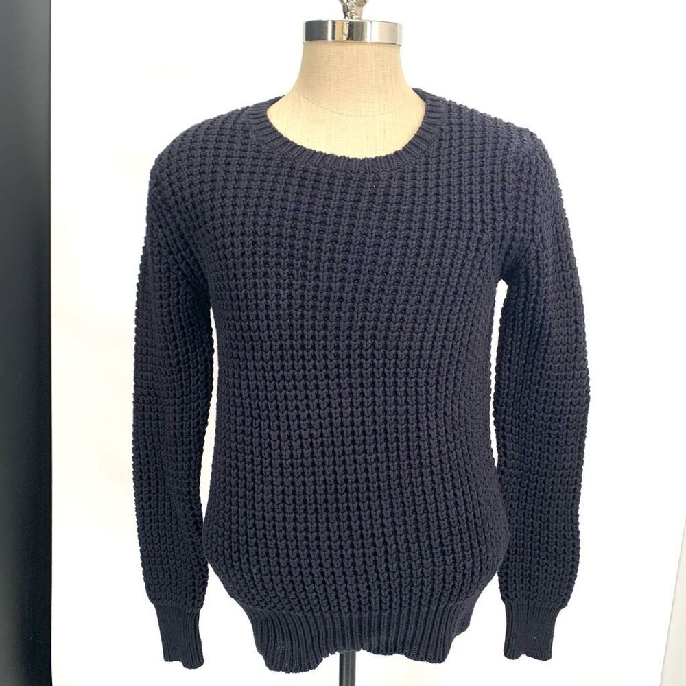 All Saints Navy Crewneck Sweater